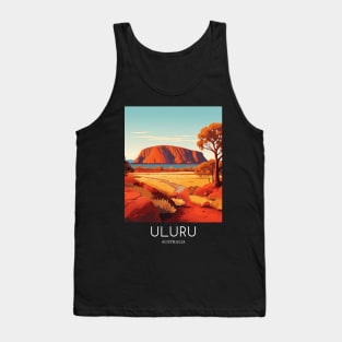 A Pop Art Travel Print of Uluru / Ayers Rock - Australia Tank Top